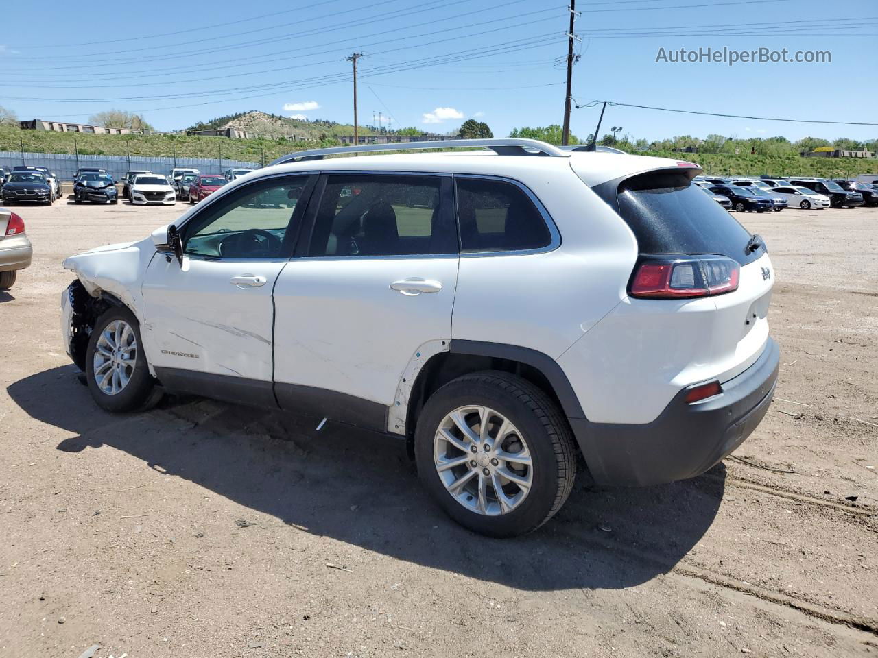 2019 Jeep Cherokee Latitude Белый vin: 1C4PJLCB5KD370270