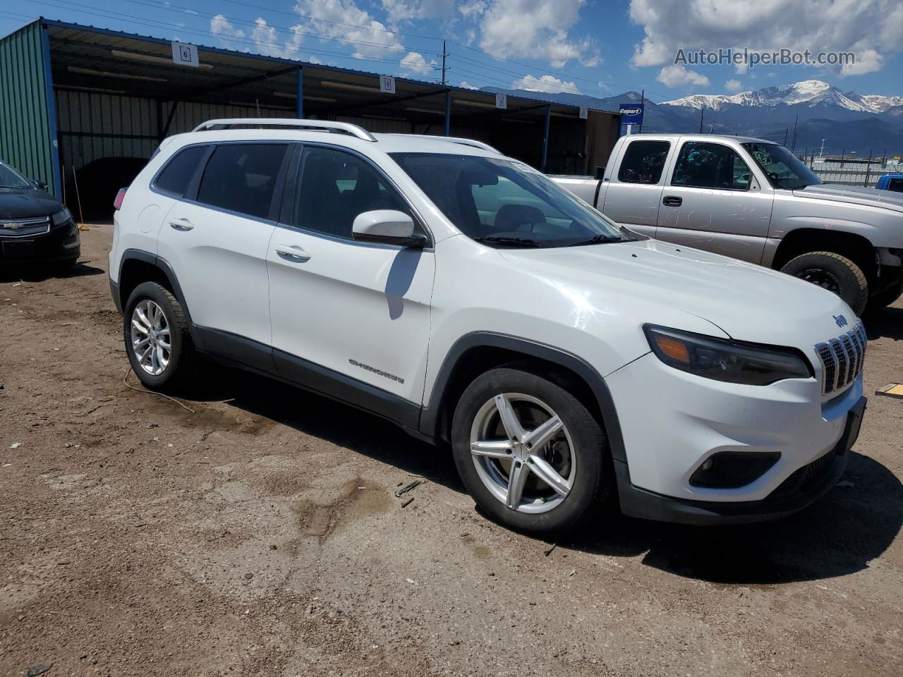 2019 Jeep Cherokee Latitude Белый vin: 1C4PJLCB5KD370270