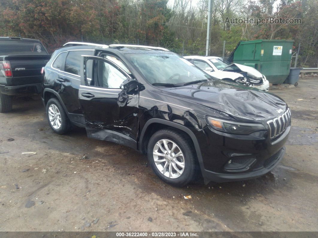 2019 Jeep Cherokee Latitude Black vin: 1C4PJLCB5KD387733