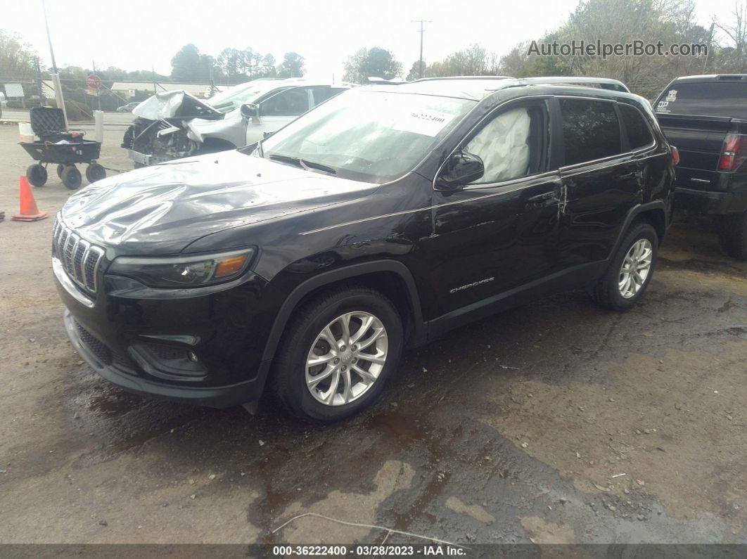 2019 Jeep Cherokee Latitude Черный vin: 1C4PJLCB5KD387733