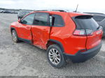 2021 Jeep Cherokee Latitude Fwd Оранжевый vin: 1C4PJLCB5MD163929