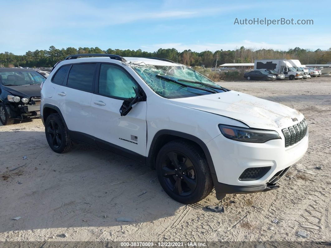 2021 Jeep Cherokee Latitude 4x4 White vin: 1C4PJLCB5MD215253