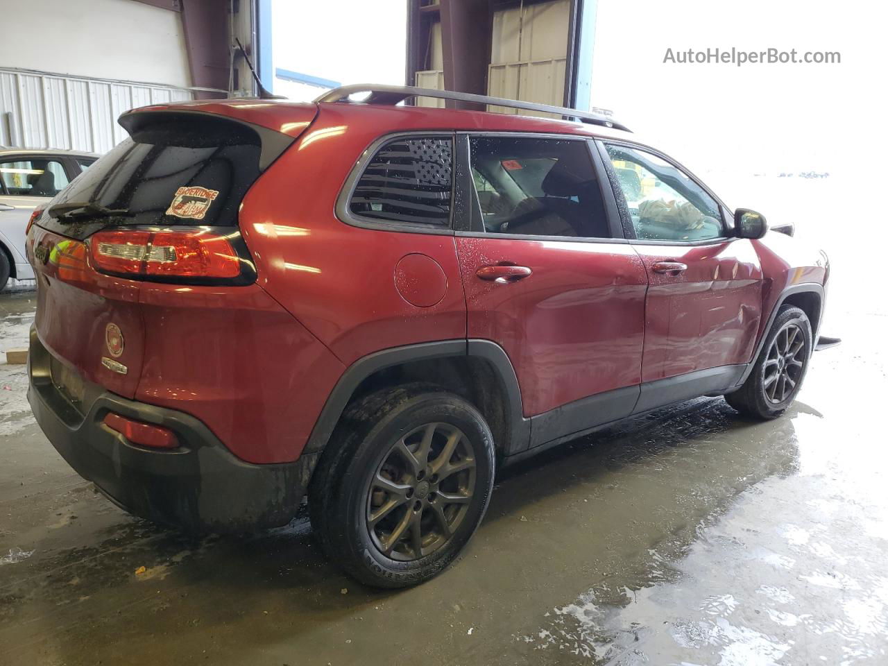 2014 Jeep Cherokee Latitude Maroon vin: 1C4PJLCB6EW155702