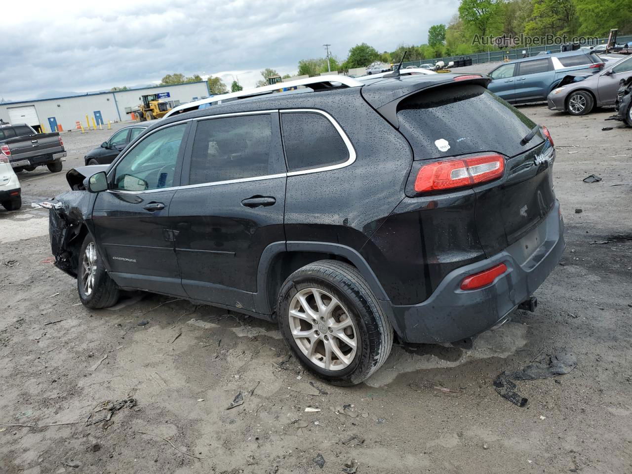 2014 Jeep Cherokee Latitude Черный vin: 1C4PJLCB6EW245626