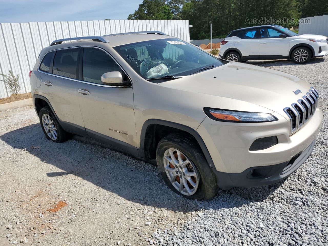 2014 Jeep Cherokee Latitude Золотой vin: 1C4PJLCB6EW321197