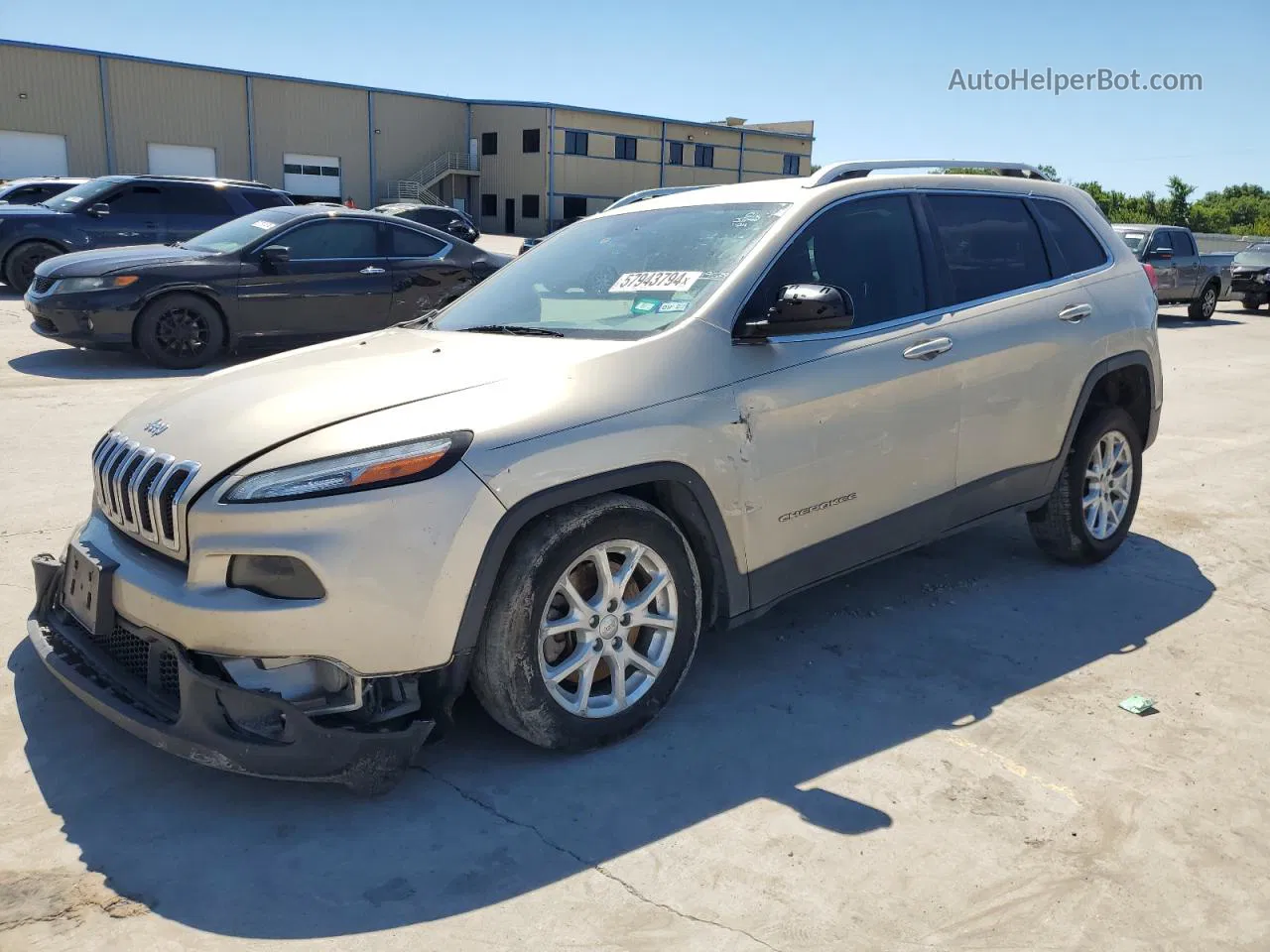 2015 Jeep Cherokee Latitude Beige vin: 1C4PJLCB6FW689509