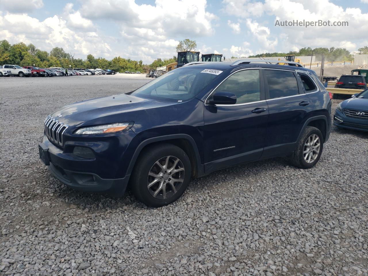 2015 Jeep Cherokee Latitude Blue vin: 1C4PJLCB6FW737090