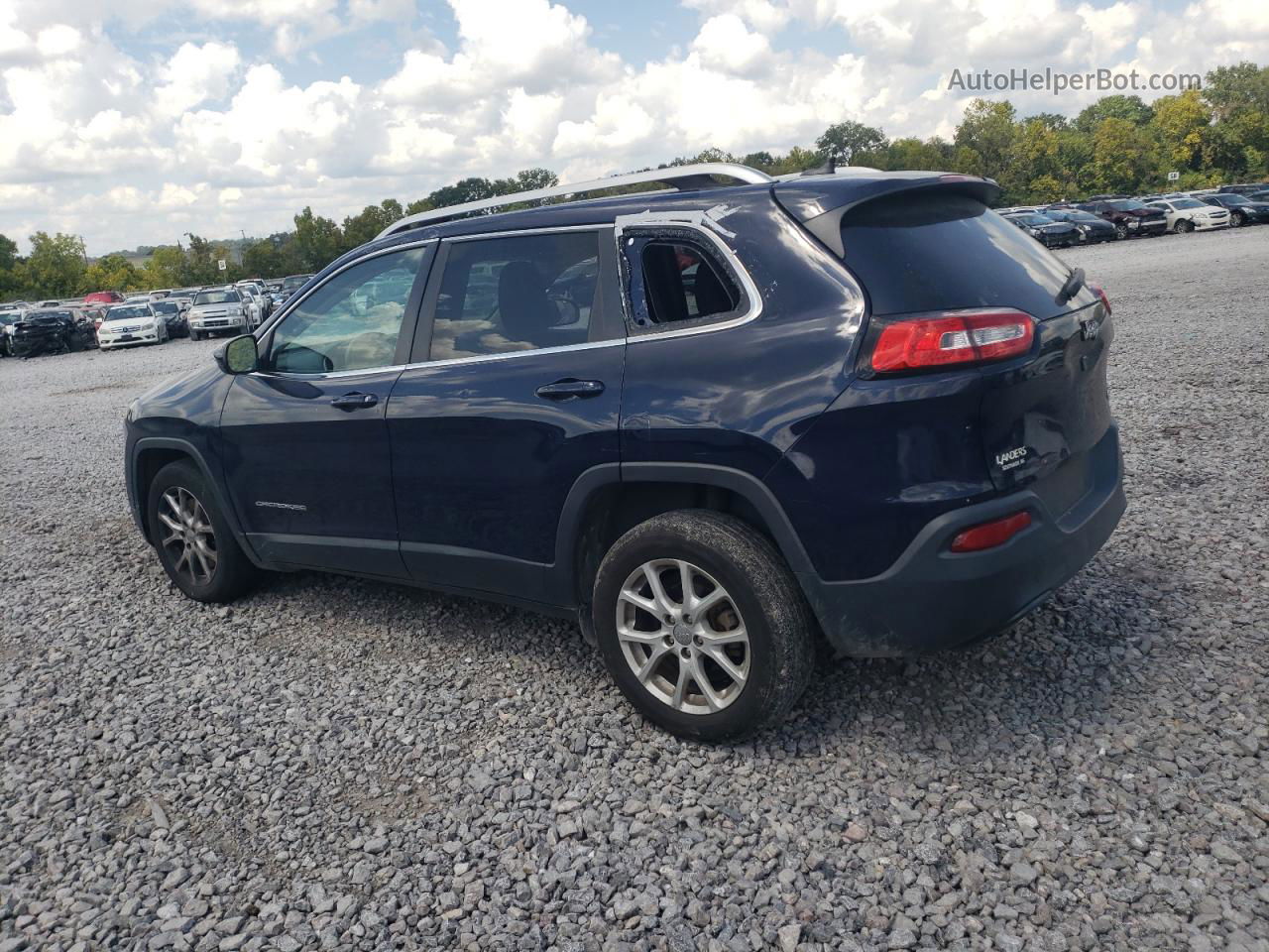 2015 Jeep Cherokee Latitude Blue vin: 1C4PJLCB6FW737090