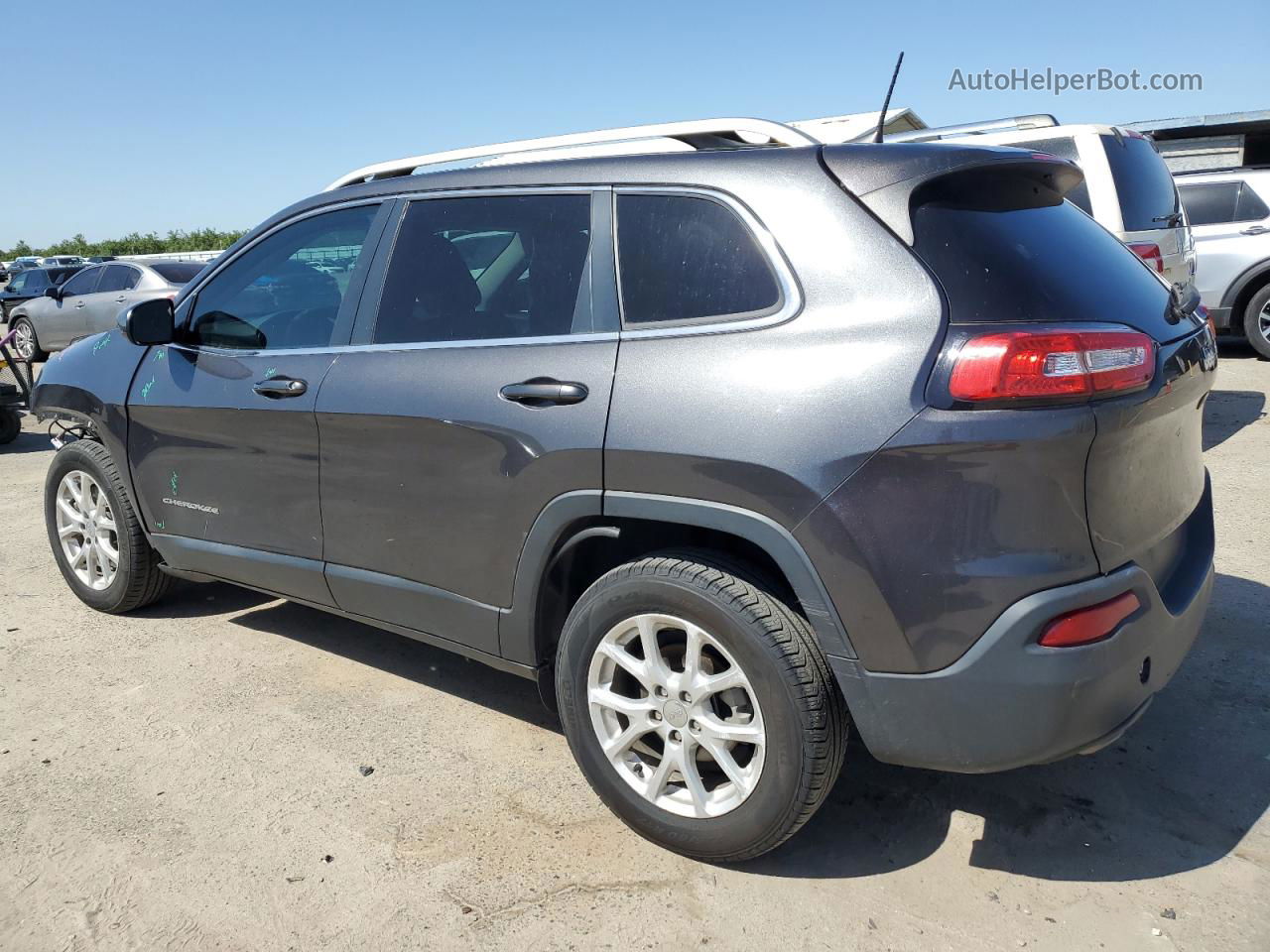 2016 Jeep Cherokee Latitude Gray vin: 1C4PJLCB6GW234497