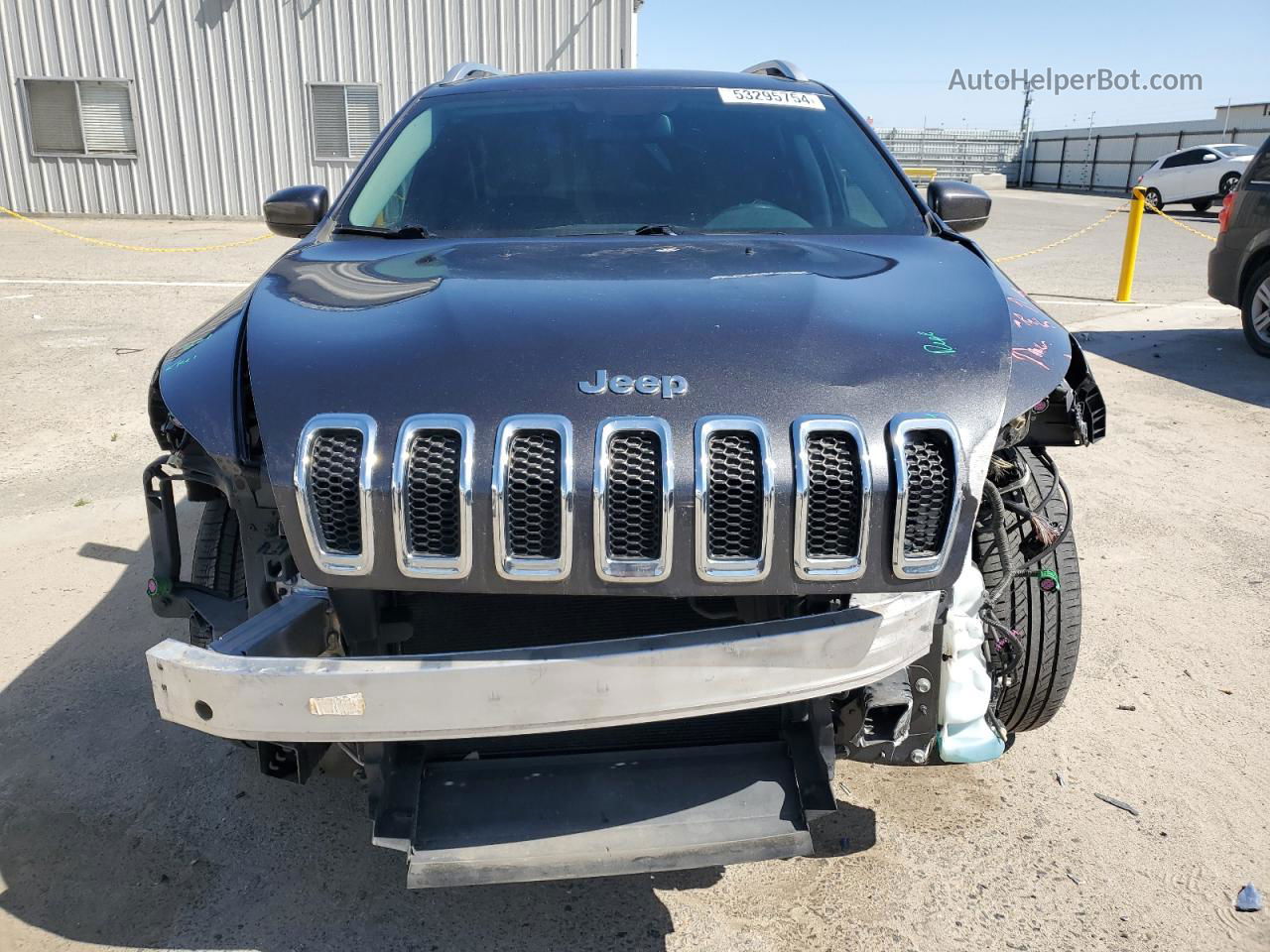 2016 Jeep Cherokee Latitude Gray vin: 1C4PJLCB6GW234497