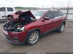 2019 Jeep Cherokee Latitude Fwd Red vin: 1C4PJLCB6KD146005