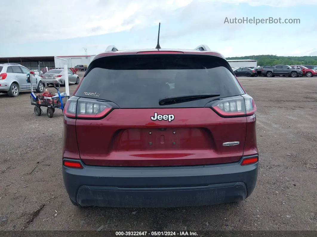 2019 Jeep Cherokee Latitude Fwd Red vin: 1C4PJLCB6KD146005