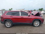 2019 Jeep Cherokee Latitude Fwd Red vin: 1C4PJLCB6KD146005