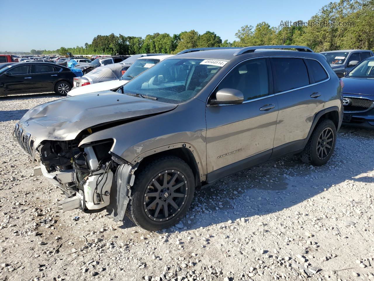 2019 Jeep Cherokee Latitude Серый vin: 1C4PJLCB6KD267102