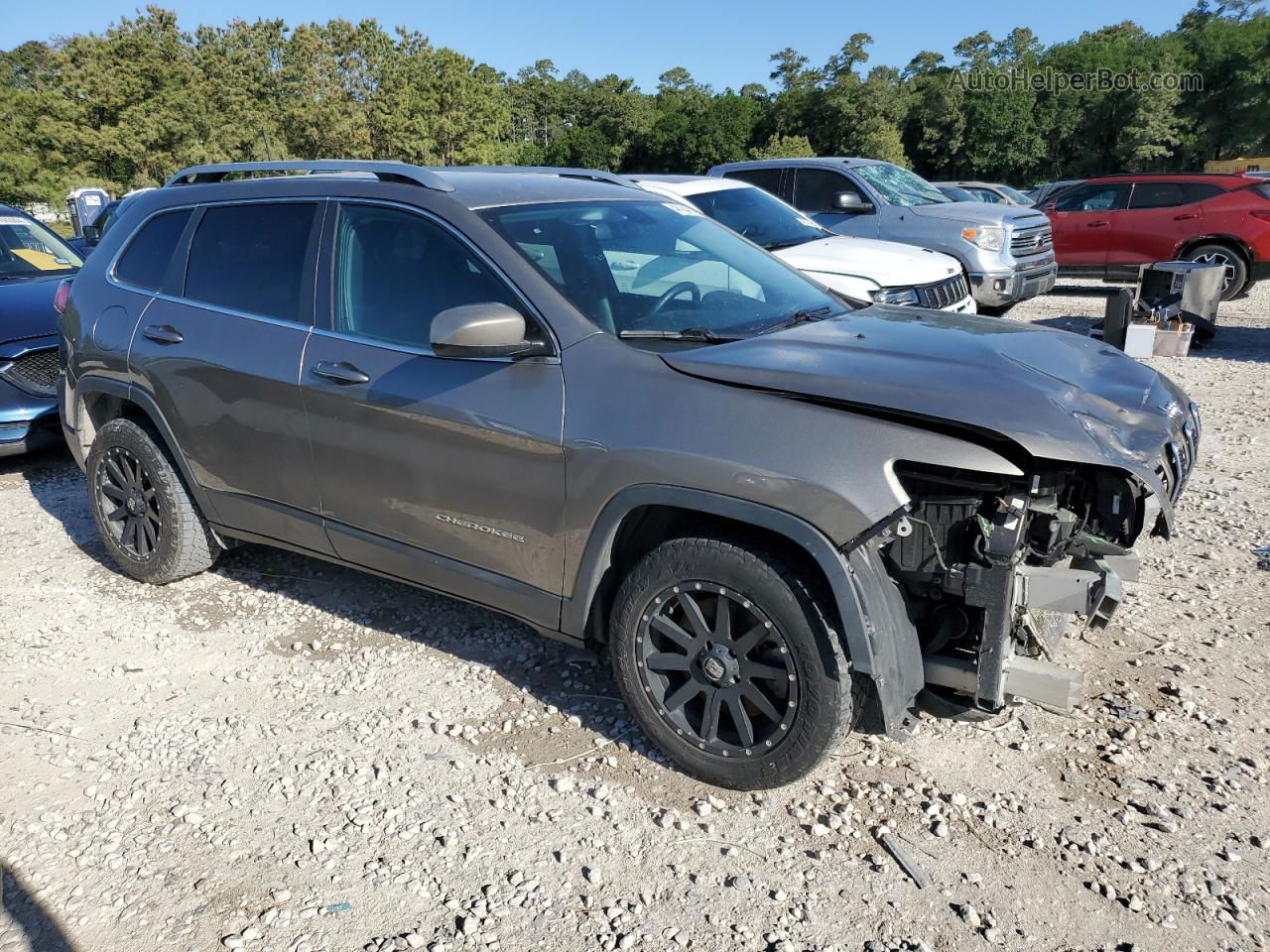 2019 Jeep Cherokee Latitude Gray vin: 1C4PJLCB6KD267102