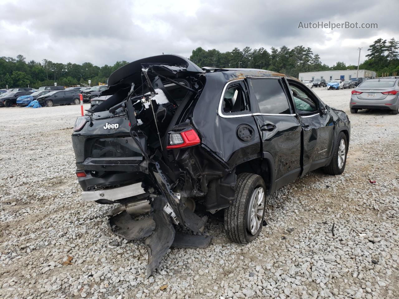 2019 Jeep Cherokee Latitude Черный vin: 1C4PJLCB6KD339545