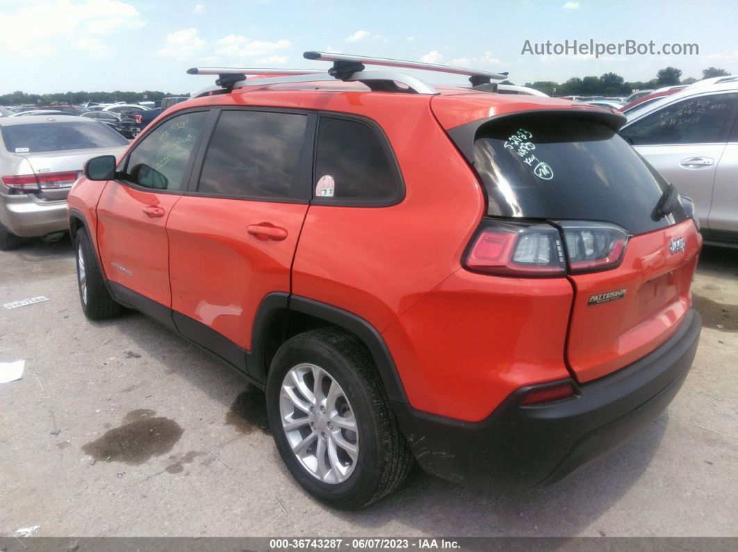 2021 Jeep Cherokee Latitude Orange vin: 1C4PJLCB6MD121222