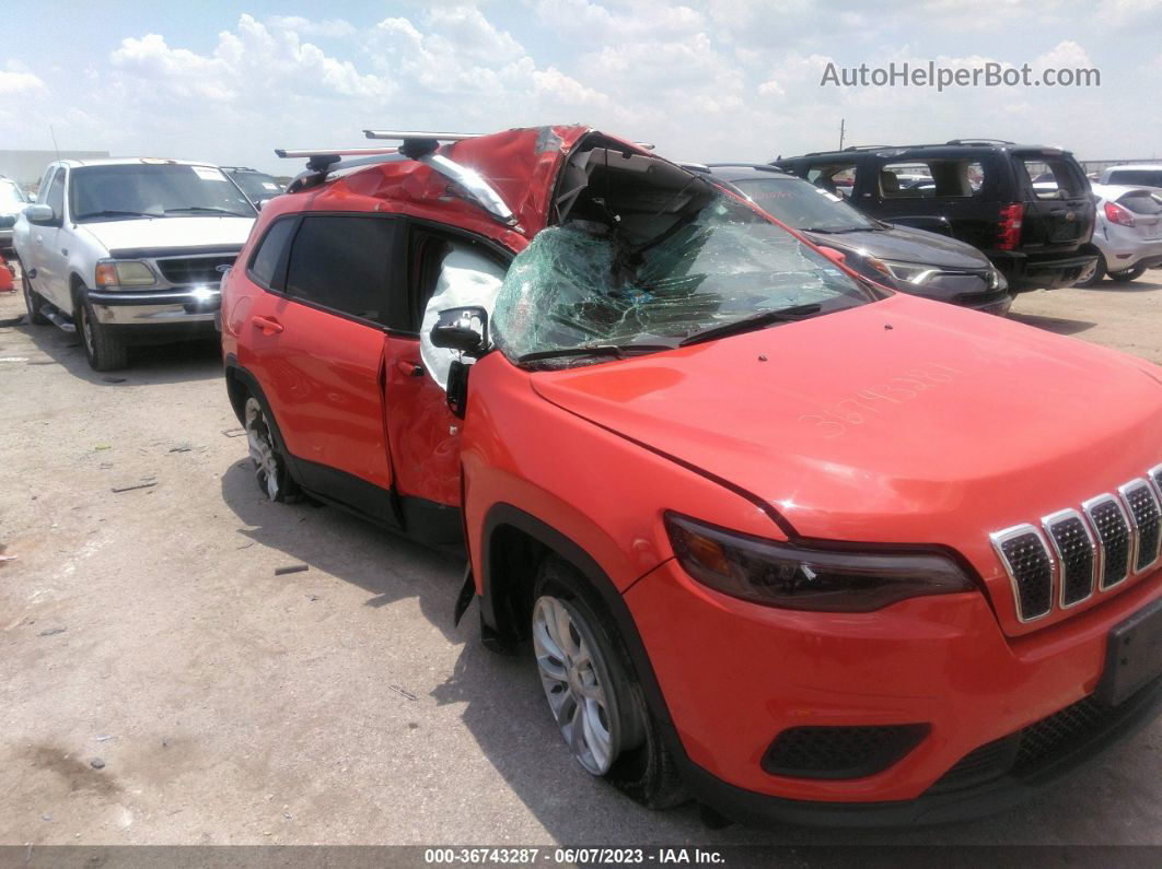 2021 Jeep Cherokee Latitude Orange vin: 1C4PJLCB6MD121222