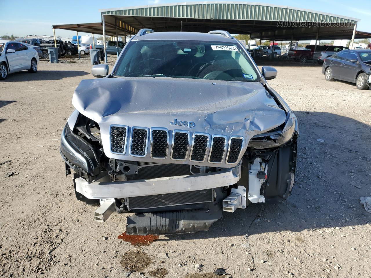 2021 Jeep Cherokee Latitude Silver vin: 1C4PJLCB6MD189343