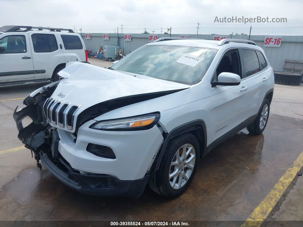 2014 Jeep Cherokee Latitude White vin: 1C4PJLCB7EW179135