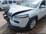 2014 Jeep Cherokee Latitude White vin: 1C4PJLCB7EW179135