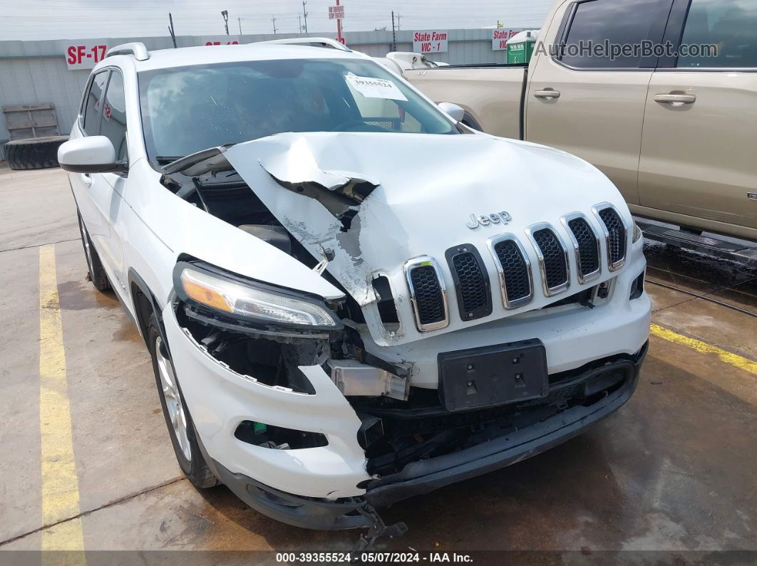 2014 Jeep Cherokee Latitude White vin: 1C4PJLCB7EW179135