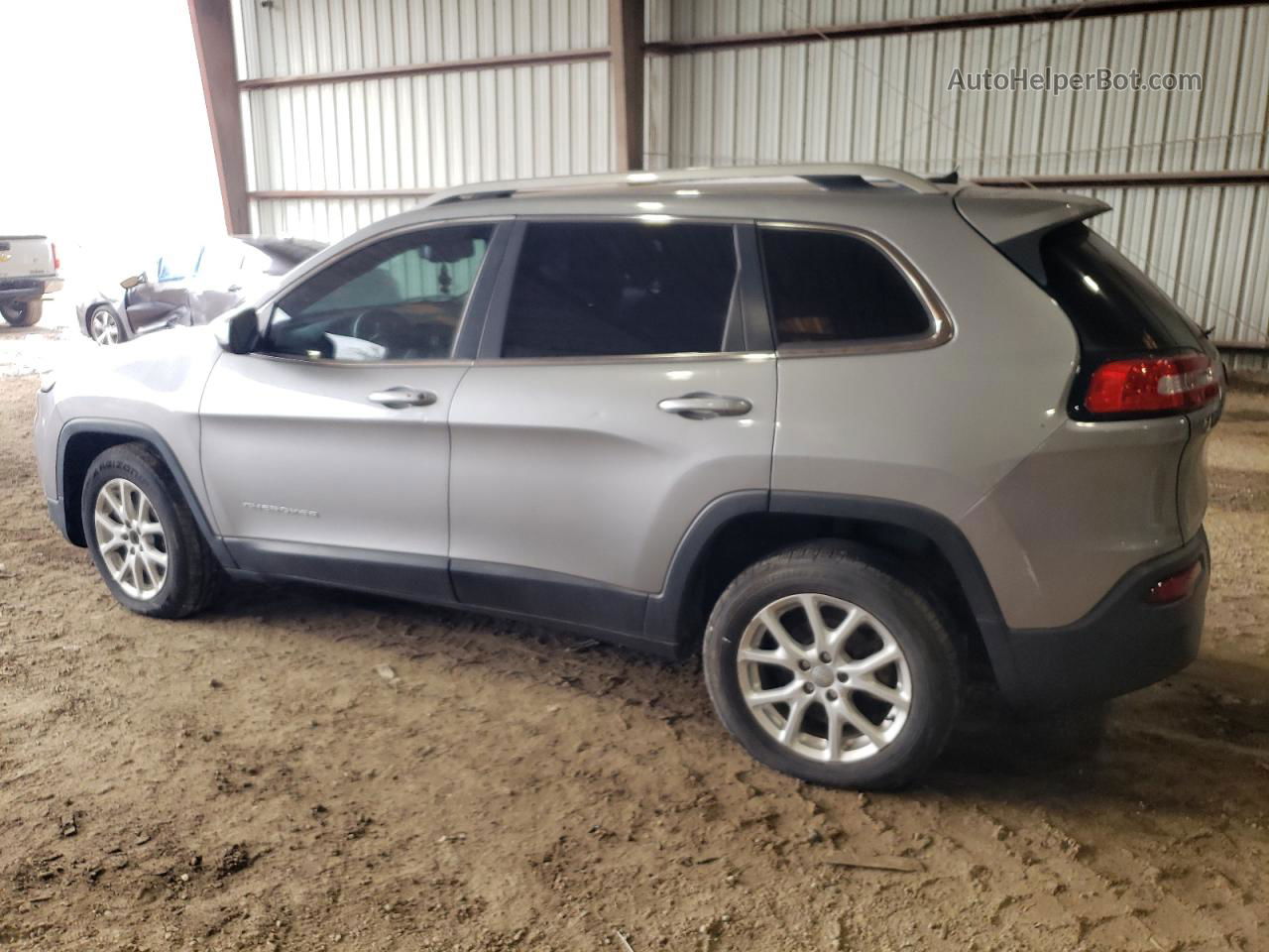 2014 Jeep Cherokee Latitude Silver vin: 1C4PJLCB7EW288579