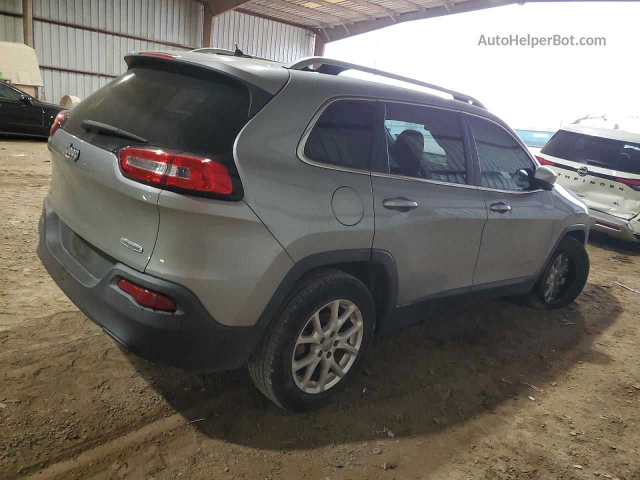 2014 Jeep Cherokee Latitude Gray vin: 1C4PJLCB7EW305736