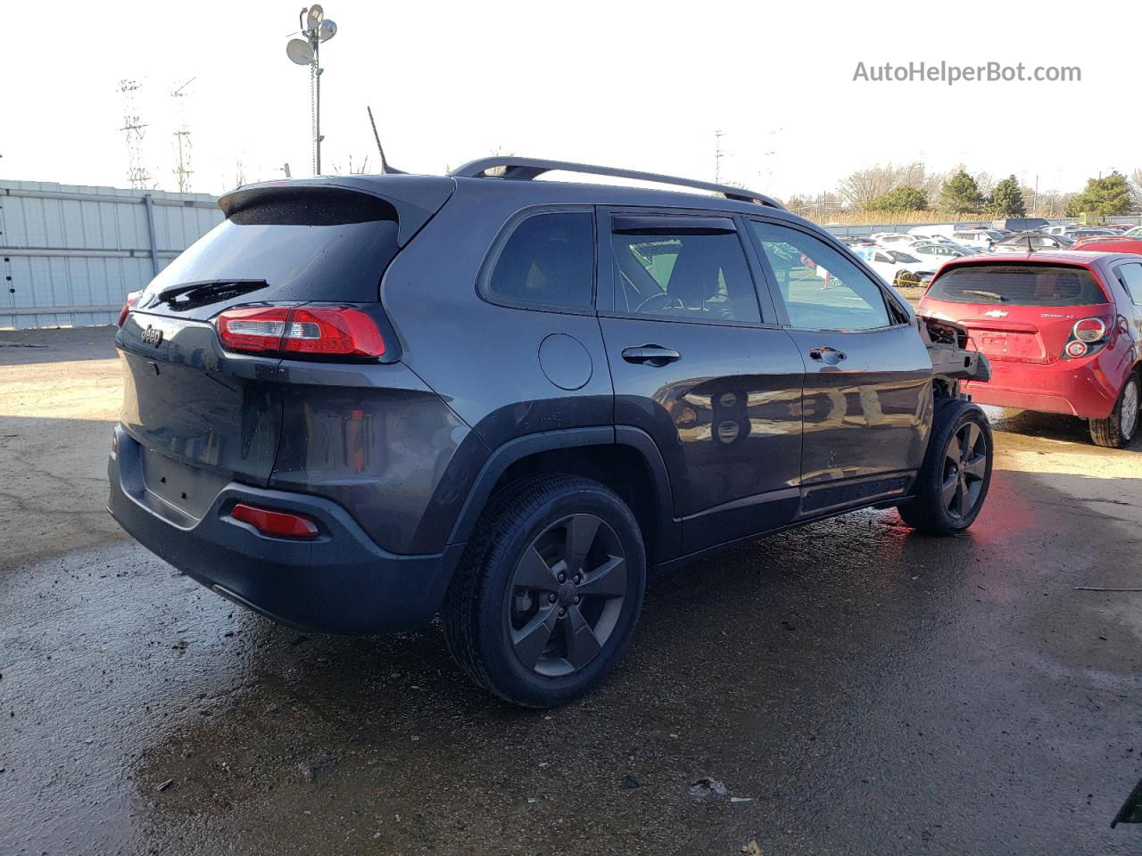 2016 Jeep Cherokee Latitude Серый vin: 1C4PJLCB7GW311751