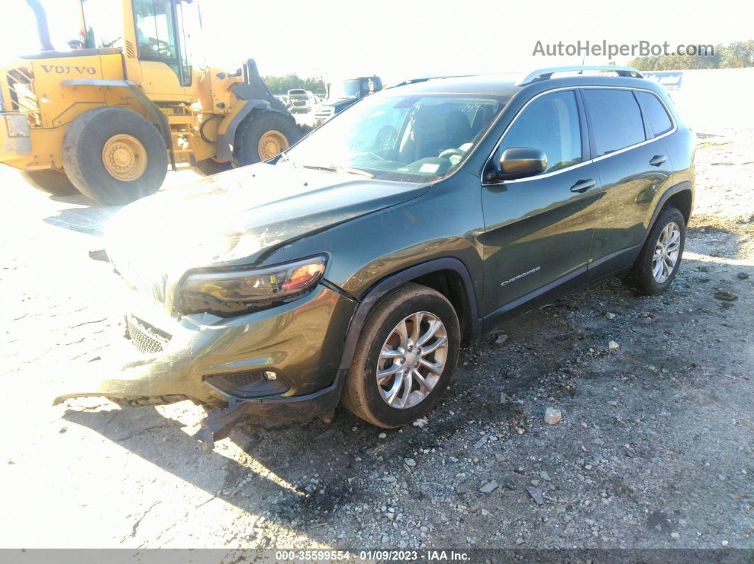 2019 Jeep Cherokee Latitude Зеленый vin: 1C4PJLCB7KD131495