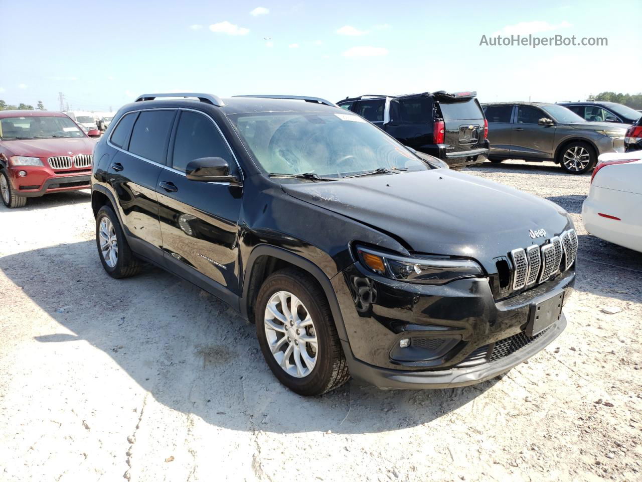 2019 Jeep Cherokee Latitude Black vin: 1C4PJLCB7KD149673