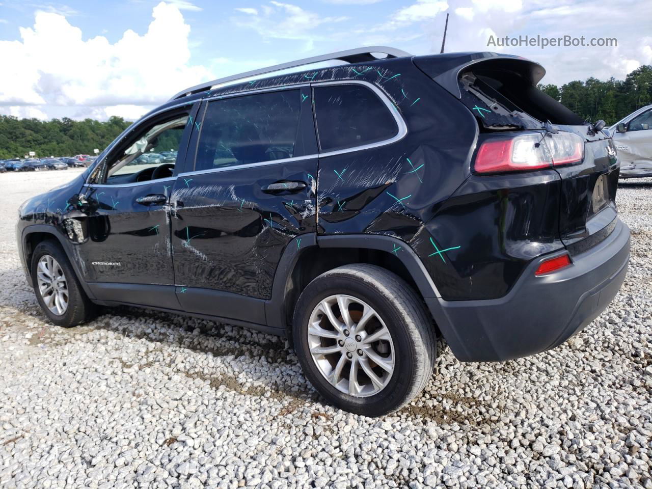 2019 Jeep Cherokee Latitude Black vin: 1C4PJLCB7KD164416