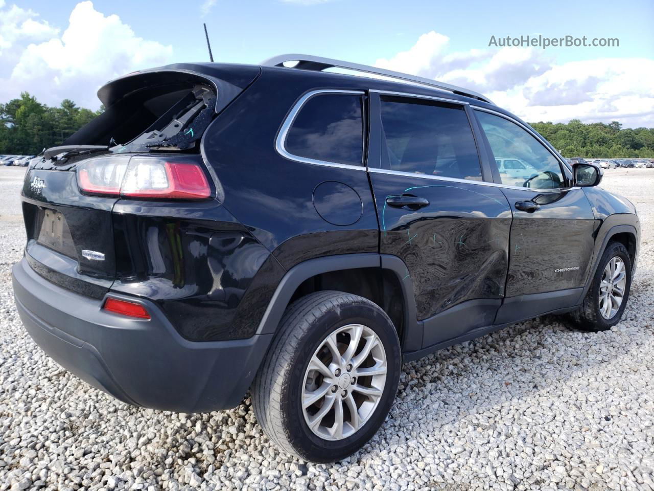 2019 Jeep Cherokee Latitude Черный vin: 1C4PJLCB7KD164416