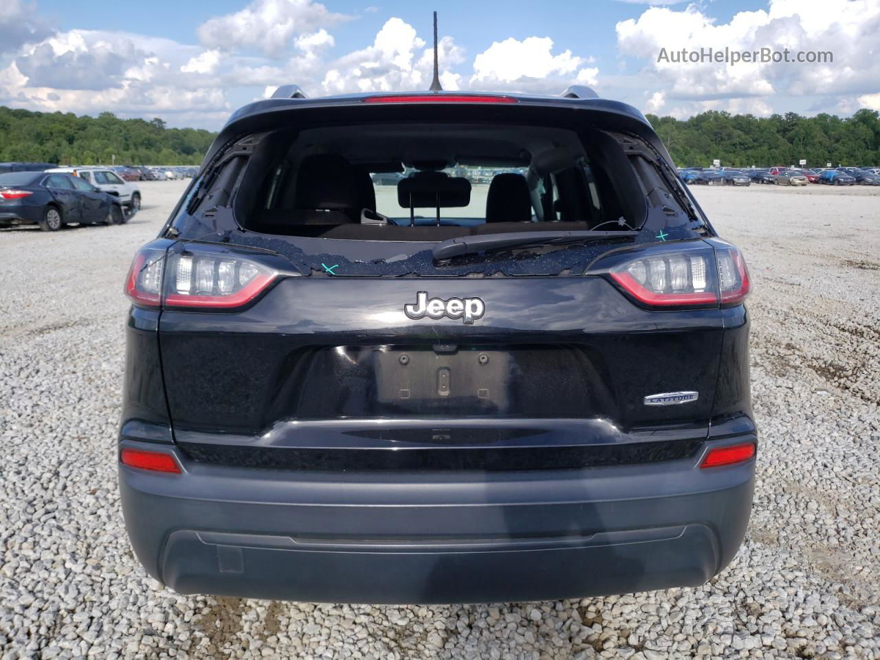 2019 Jeep Cherokee Latitude Black vin: 1C4PJLCB7KD164416