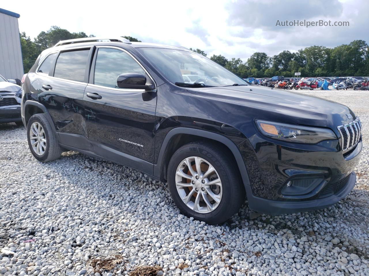 2019 Jeep Cherokee Latitude Black vin: 1C4PJLCB7KD164416