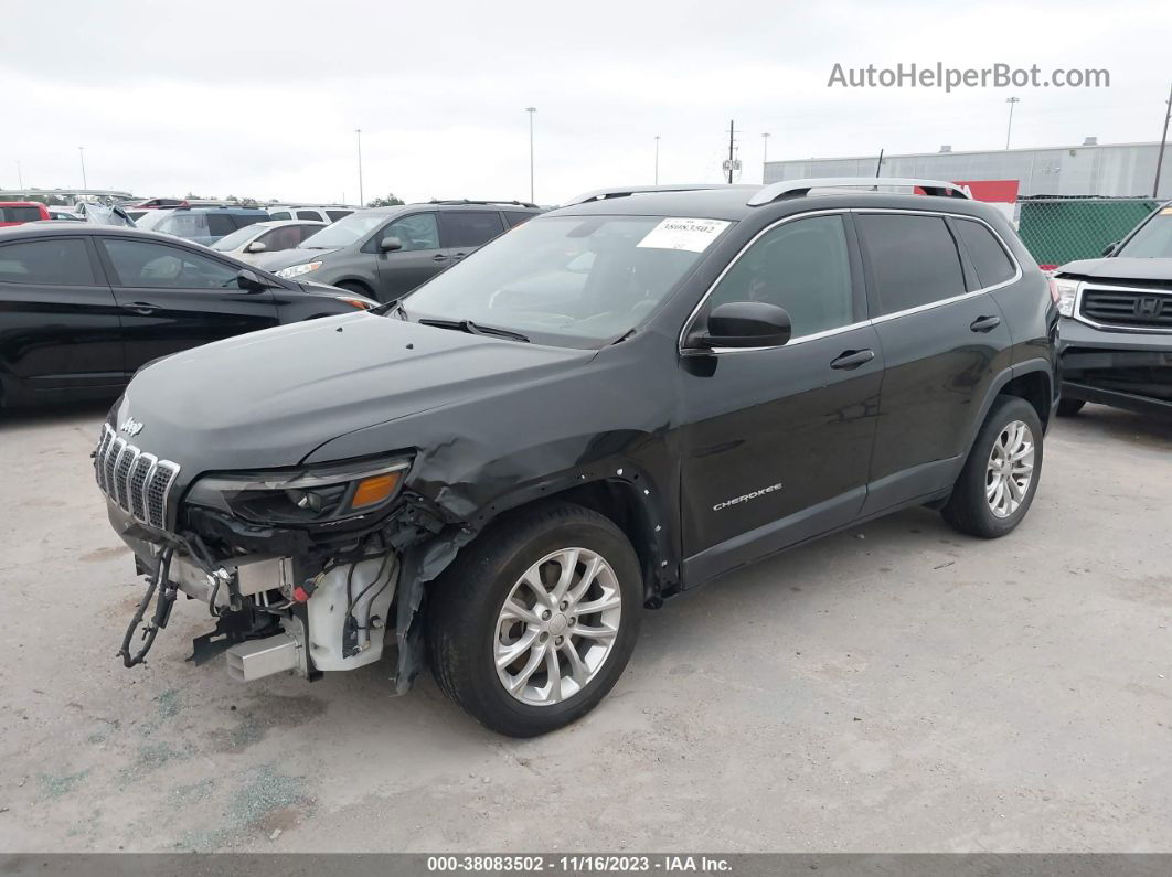 2019 Jeep Cherokee Latitude Fwd Black vin: 1C4PJLCB7KD241074