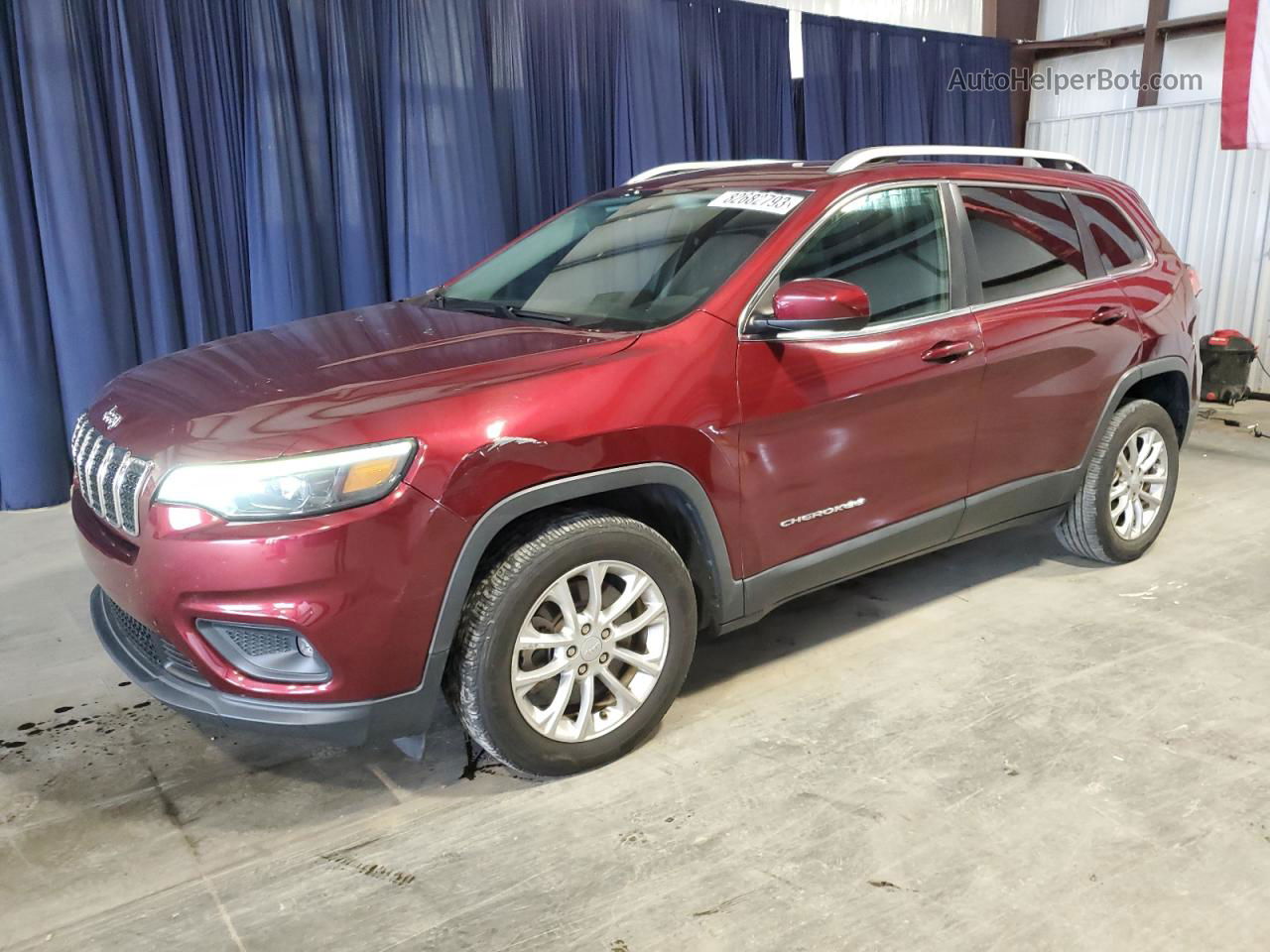 2019 Jeep Cherokee Latitude Красный vin: 1C4PJLCB7KD325458