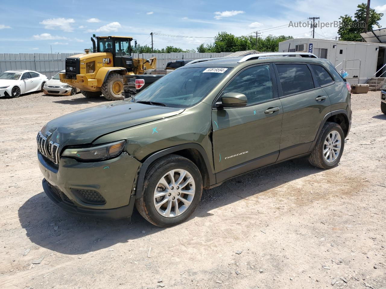 2021 Jeep Cherokee Latitude Green vin: 1C4PJLCB7MD195989