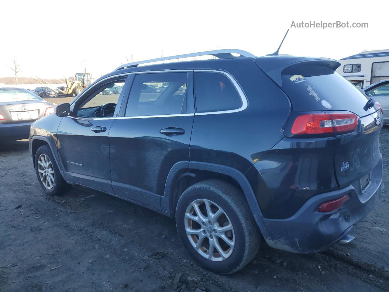 2014 Jeep Cherokee Latitude Черный vin: 1C4PJLCB8EW185459