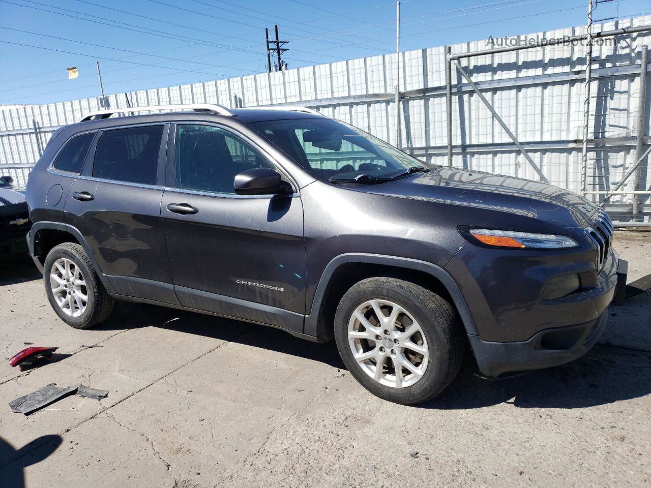 2016 Jeep Cherokee Latitude Charcoal vin: 1C4PJLCB8GW126012