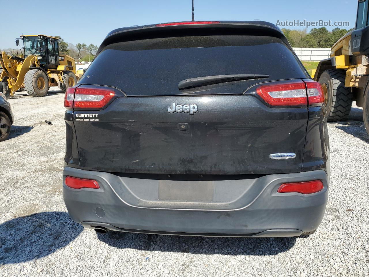 2016 Jeep Cherokee Latitude Черный vin: 1C4PJLCB8GW160127