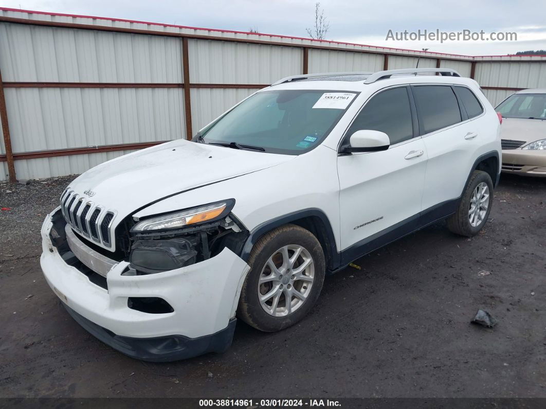 2016 Jeep Cherokee Latitude White vin: 1C4PJLCB8GW201520