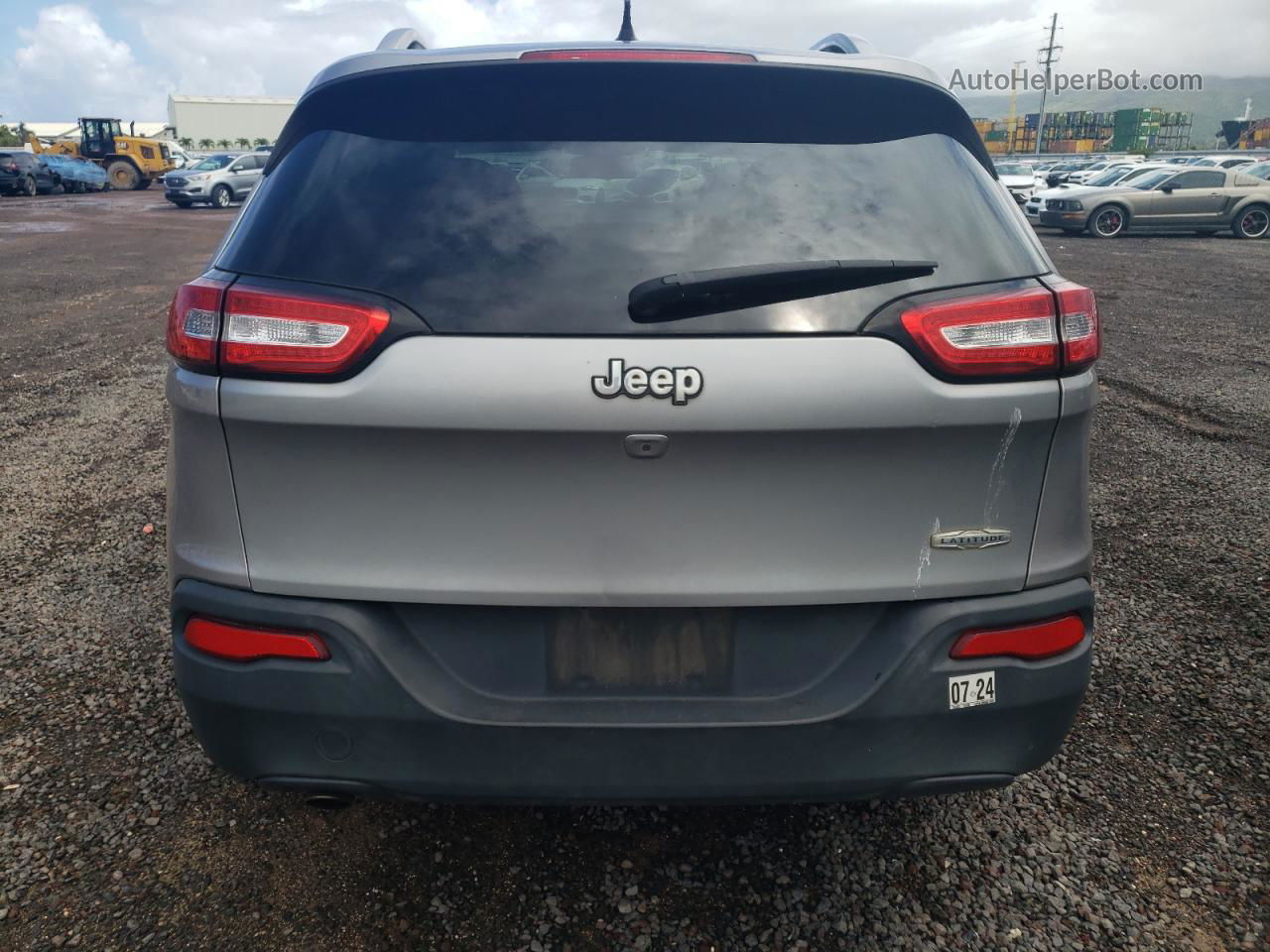 2016 Jeep Cherokee Latitude Серый vin: 1C4PJLCB8GW211853