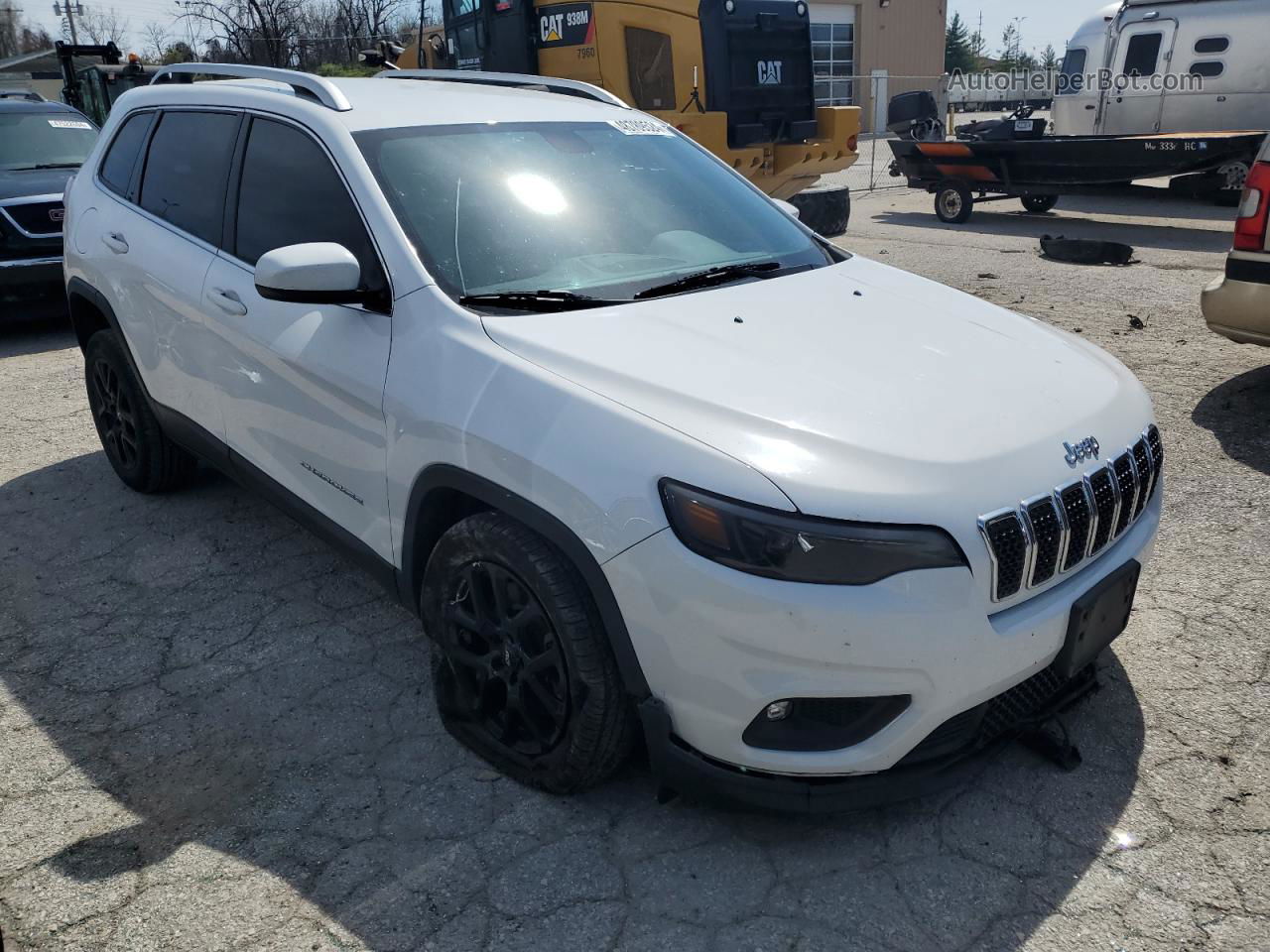 2019 Jeep Cherokee Latitude Белый vin: 1C4PJLCB8KD266968