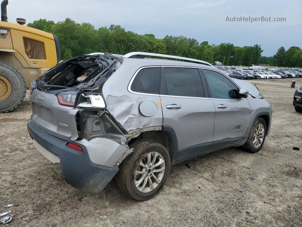 2019 Jeep Cherokee Latitude Gray vin: 1C4PJLCB8KD339885