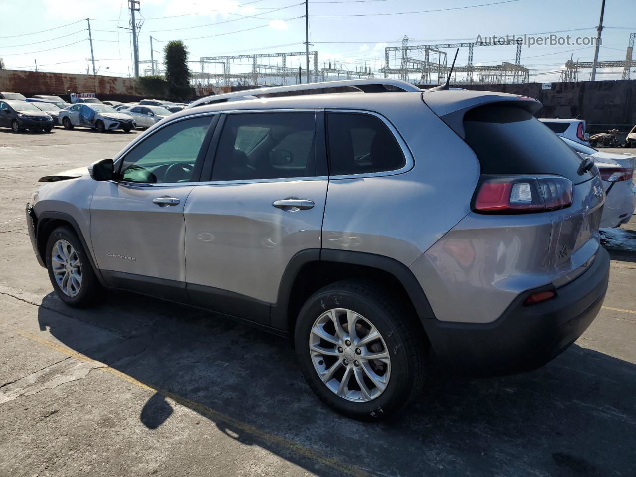 2019 Jeep Cherokee Latitude Gray vin: 1C4PJLCB8KD344603