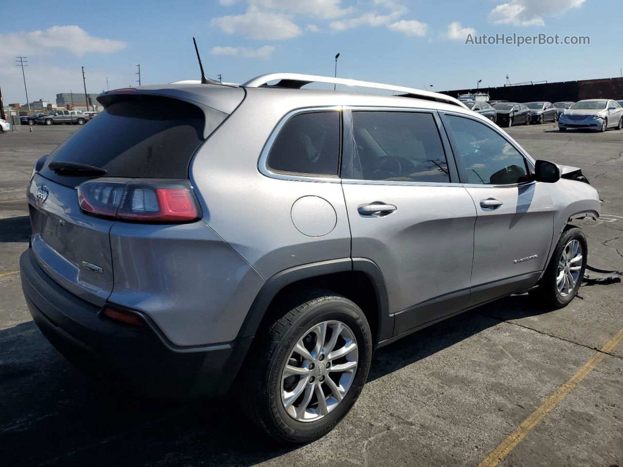 2019 Jeep Cherokee Latitude Gray vin: 1C4PJLCB8KD344603