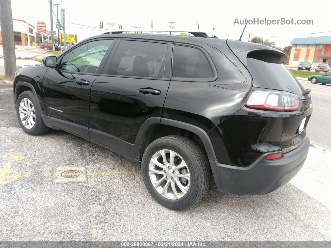 2021 Jeep Cherokee Latitude Fwd Black vin: 1C4PJLCB8MD113252