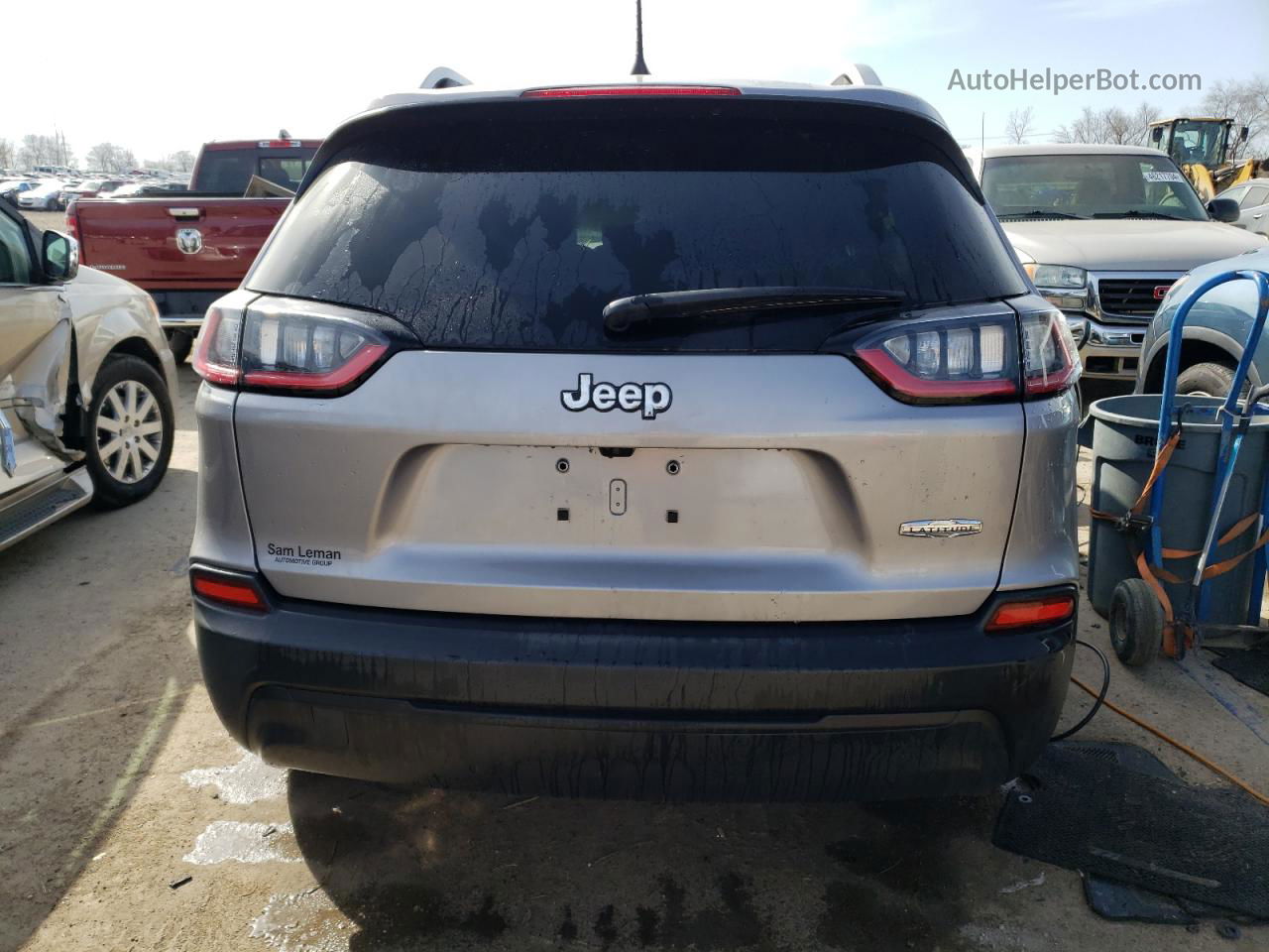 2021 Jeep Cherokee Latitude Gray vin: 1C4PJLCB8MD195791