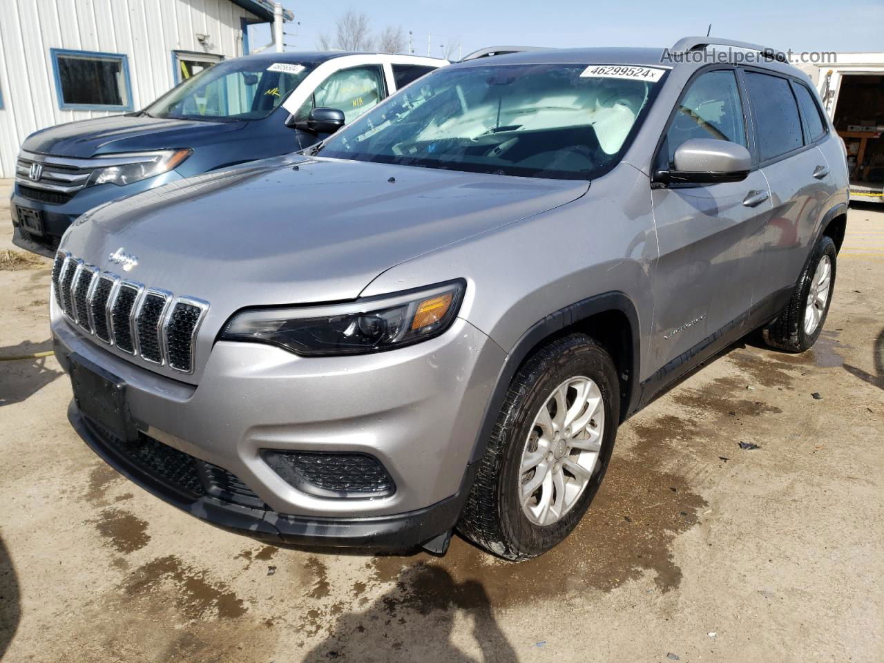 2021 Jeep Cherokee Latitude Gray vin: 1C4PJLCB8MD195791